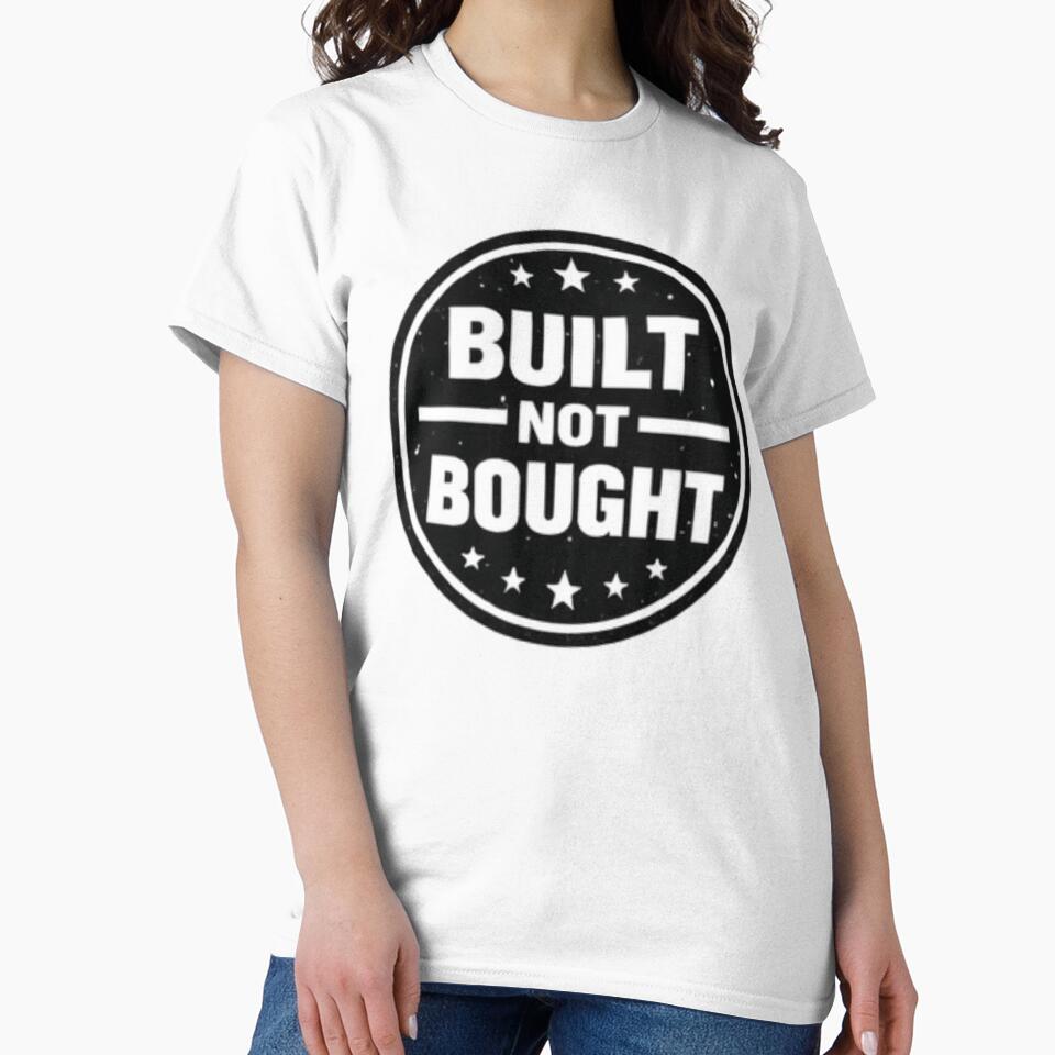 Built Not Bought Gym Motivation Quote by MoodThread