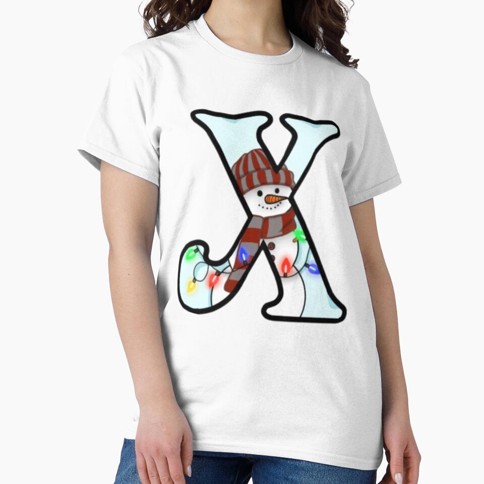 Holiday themed letter X by Artistkhg