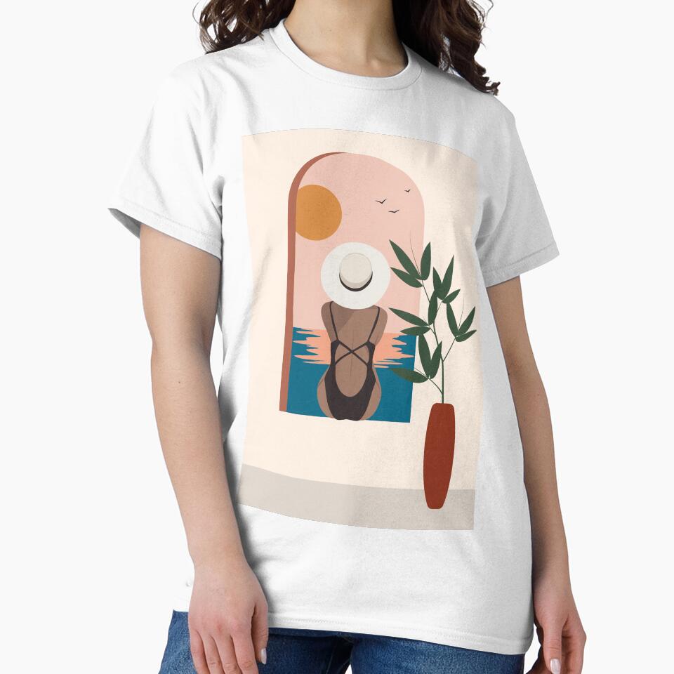Boho woman, woman on hat style by Arctic frame studio
