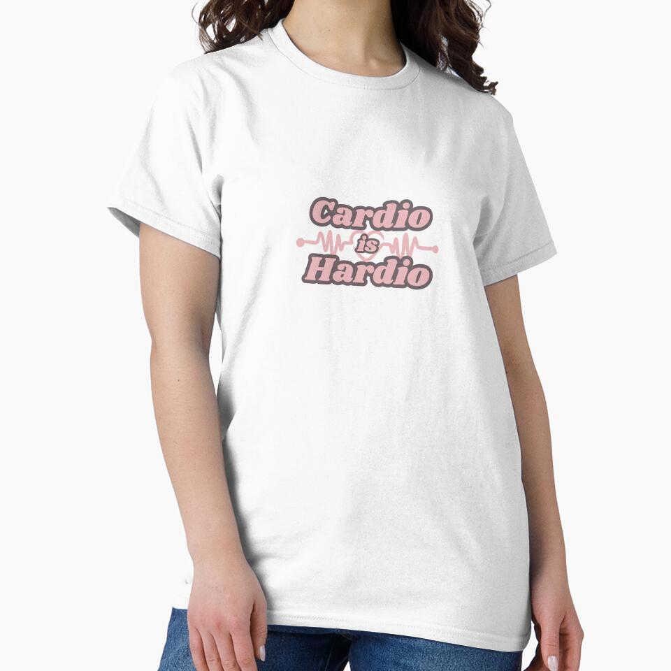 Cardio Is Hardio Fitness Slogan - Pink by DBMoonshine