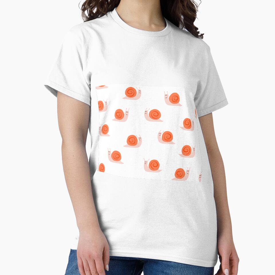 cute snails - pink and orange by littlearrow