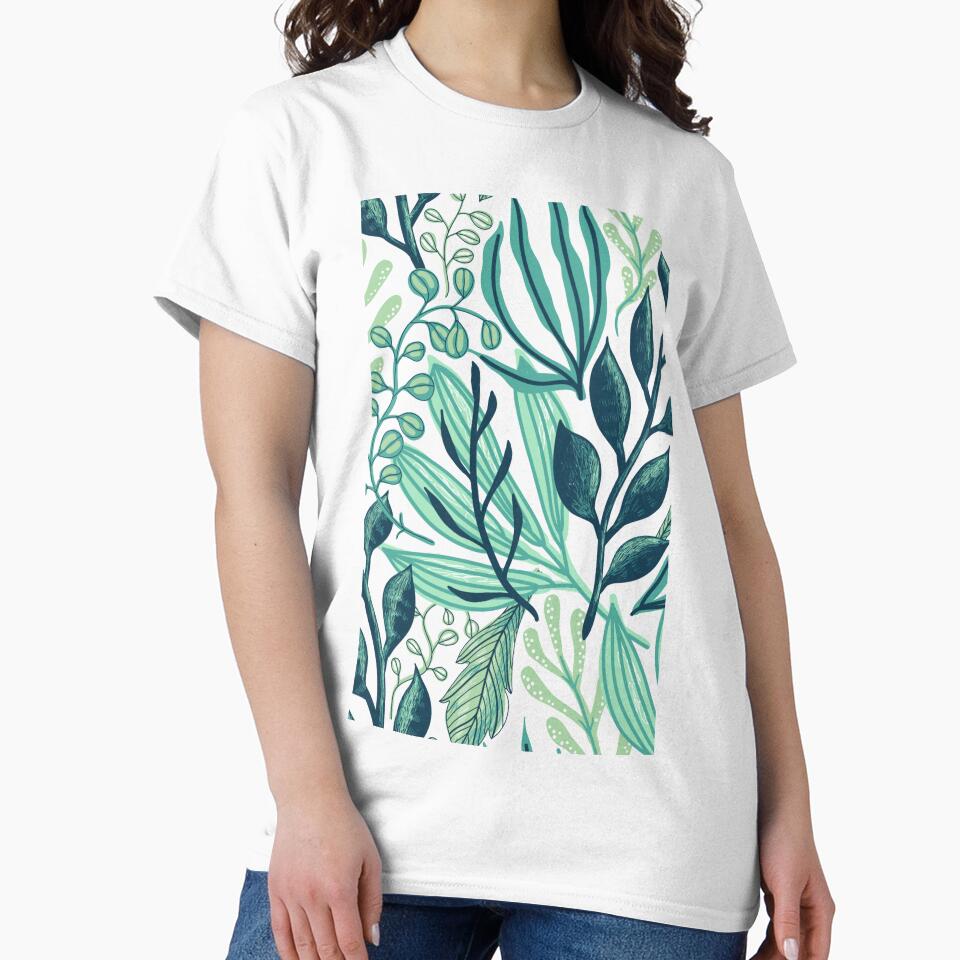 Green plant pattern printed by Rajzone