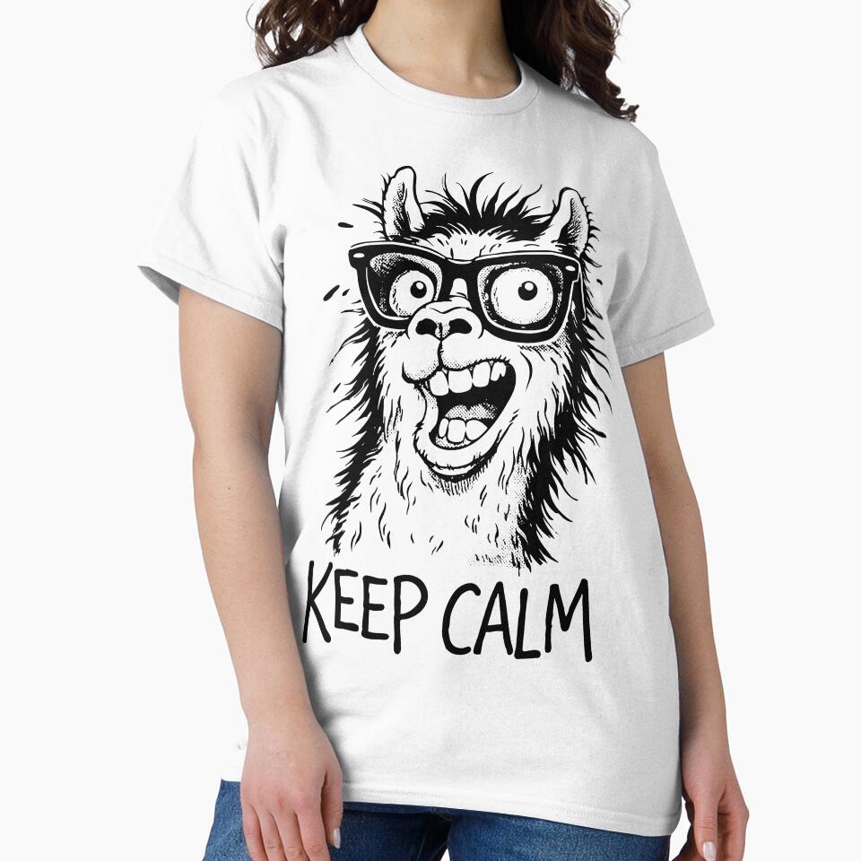 Keep Calm – Funny Llama Illustration with Attitude by majesty-prints