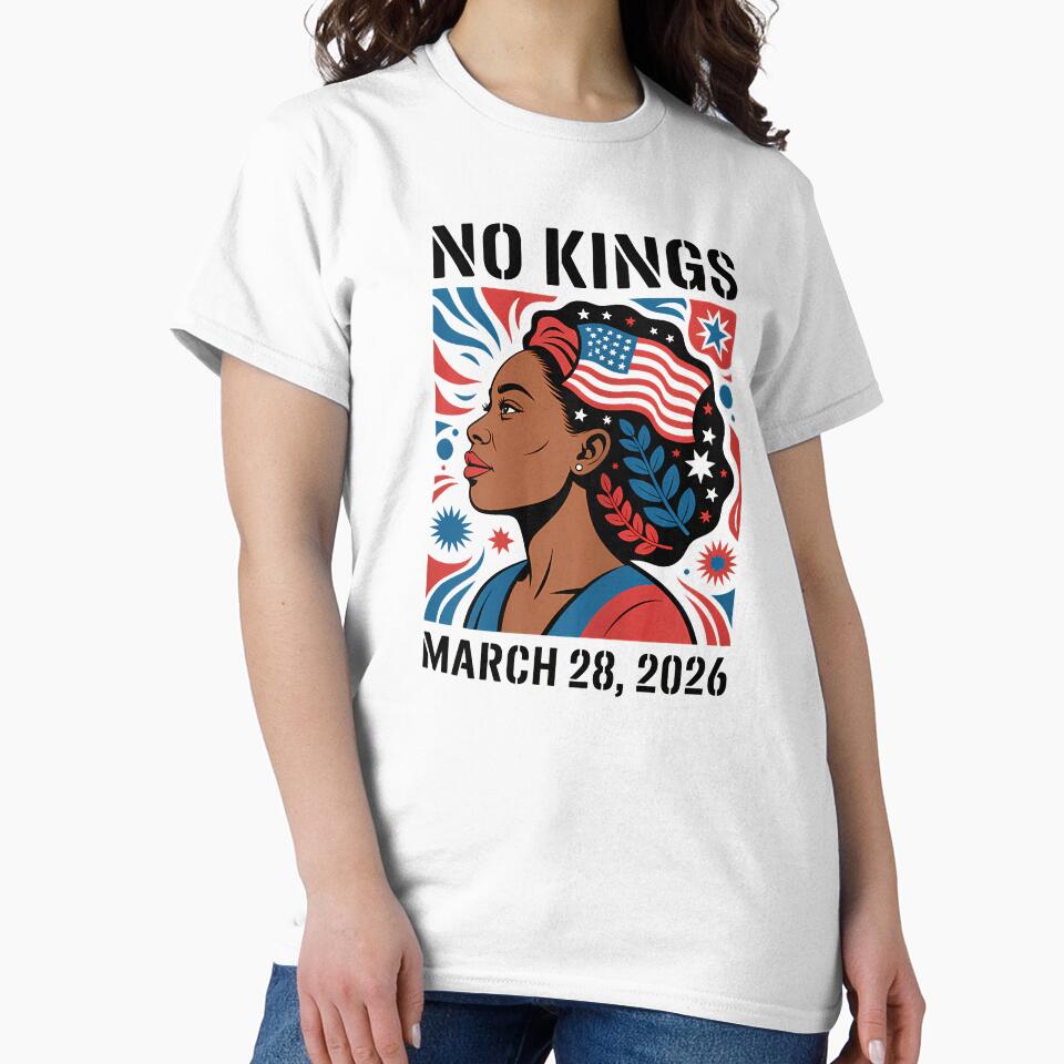 No Kings Protest March 28 2026 Feminist Flag Black Women by tratakos