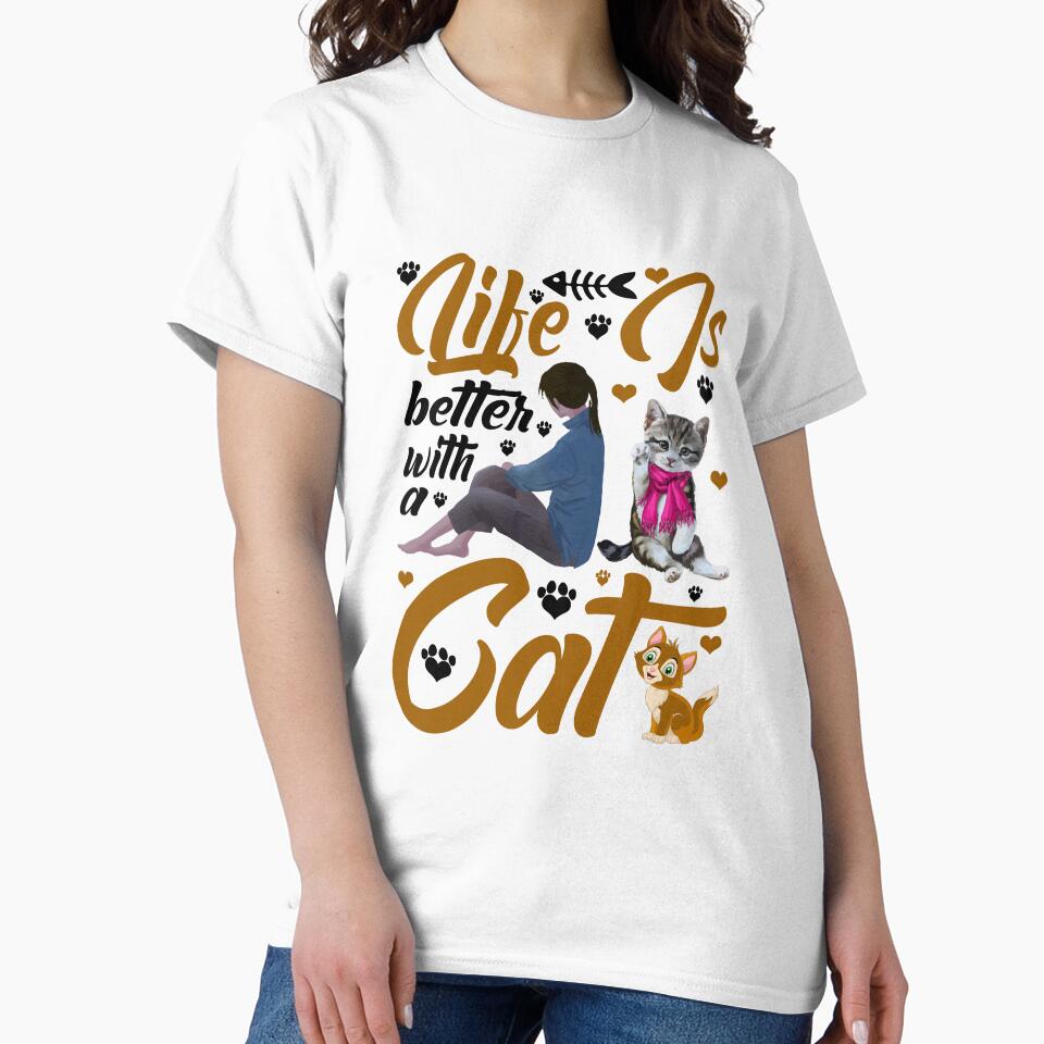 Life is Better With a Cat by 808Designs