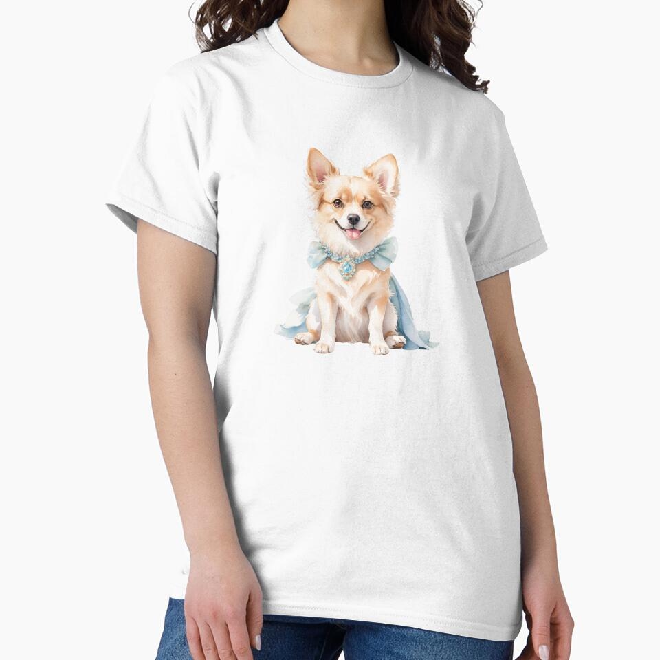 Gentle Watercolor Retro Dog Art by Victoria Riabov