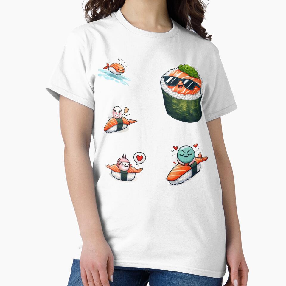 Sushi Kawaii Keychain by erkinmaddison