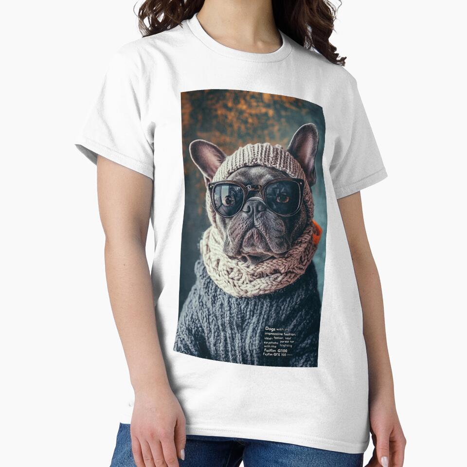 Chic Dog in Sweater for Cold Days" by Reina75
