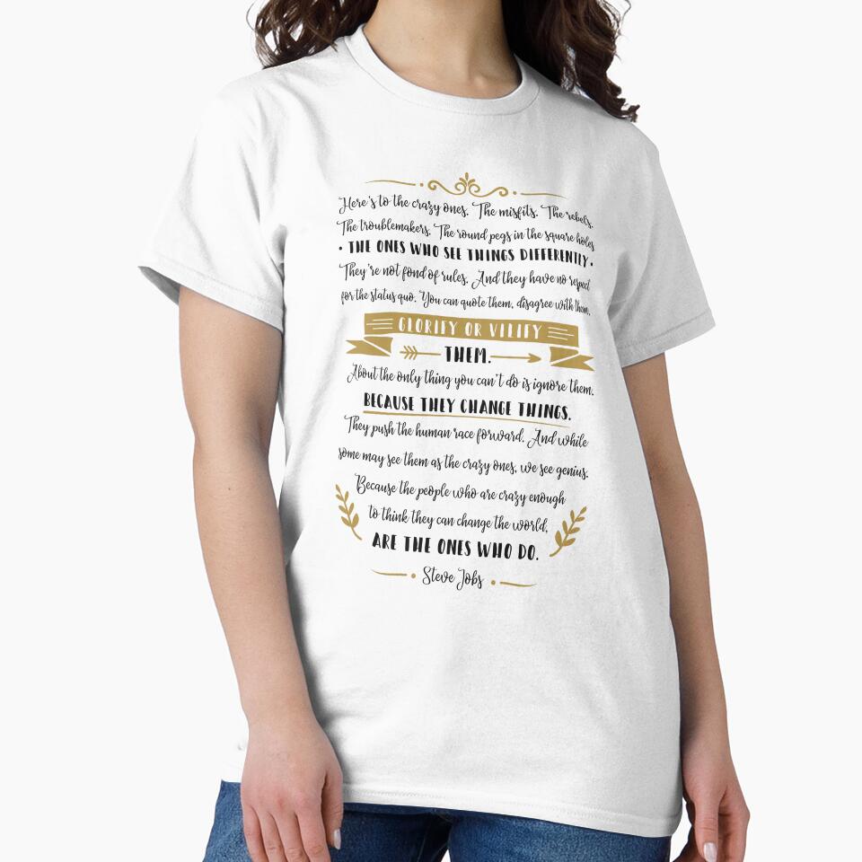 Steve Jobs Quote, Here's to the crazy ones by MentDesigns