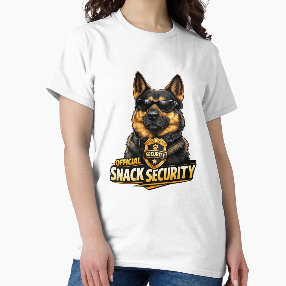 Official Snack Security German Shepherd by PawTheory