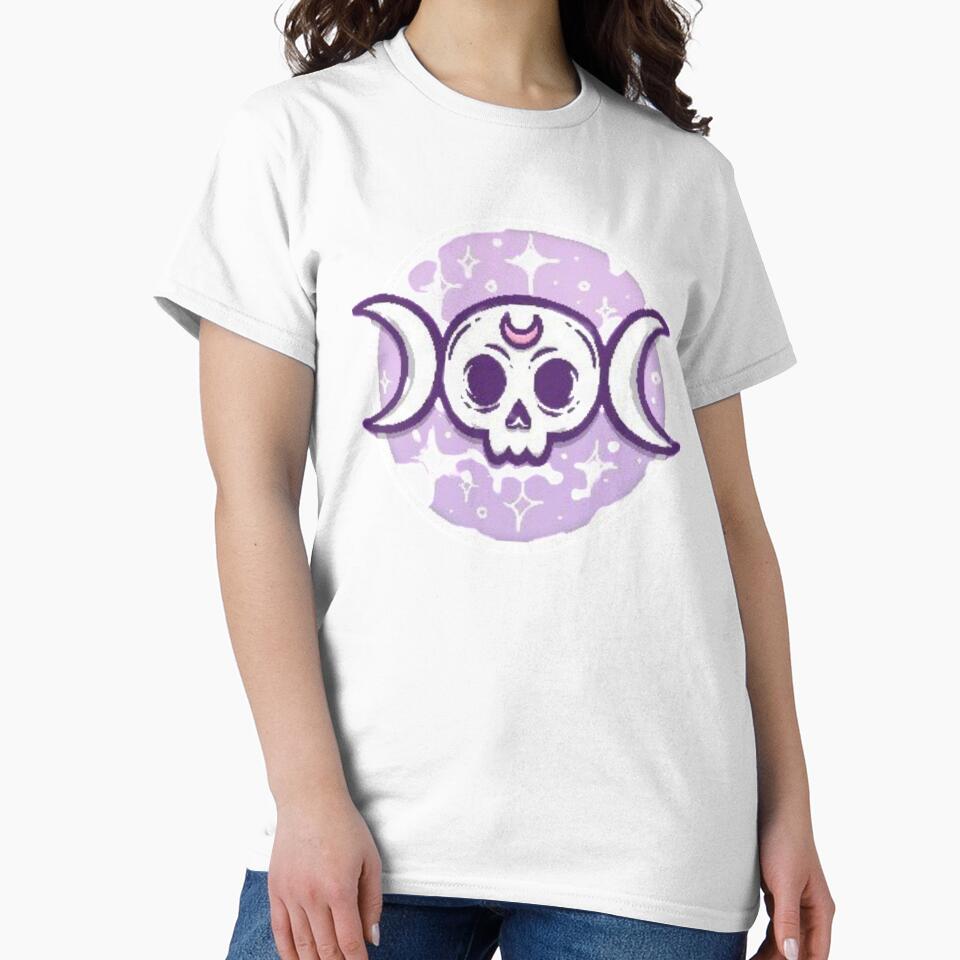 Kawaii Goth Moon Design by TRUUrbanApparel