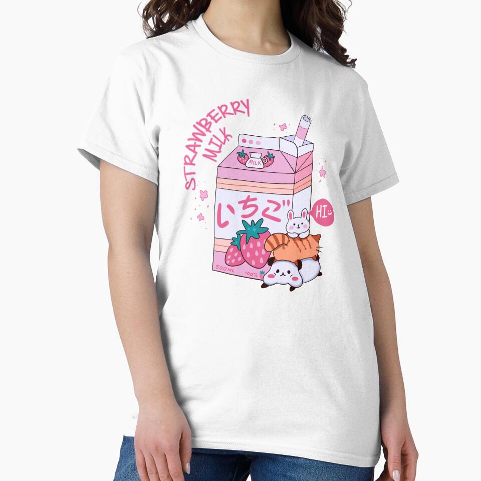 Kawaii strawberry milk cute Yumi kawaii Fairy kei by Kink Collective