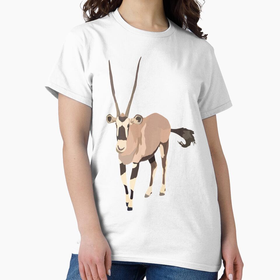 O is for Oryx,Oryx Artwork – Elegant Antelope Illustration and Desert Wildlife Design by PrettylittlepastelUk