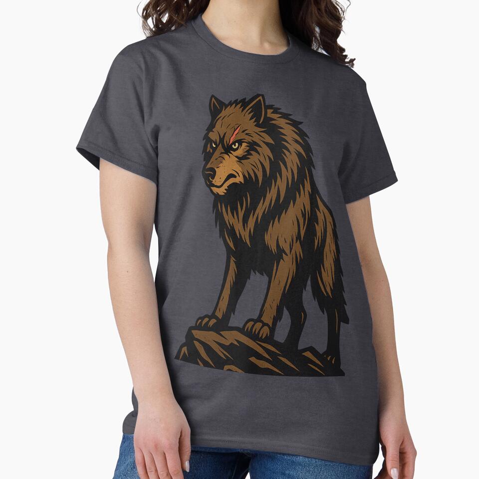 Dire Wolf Alpha – Fierce Wilderness Warrior by Jenus Apparel Co