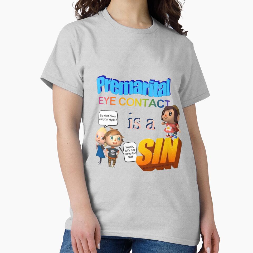 Premarital eye contact is a sin - word art meme by pepecharls