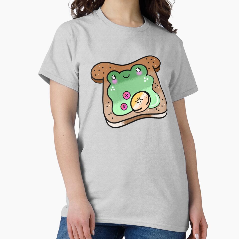 Cute adorable Kawaii froggy bread cartoon by Quacktails