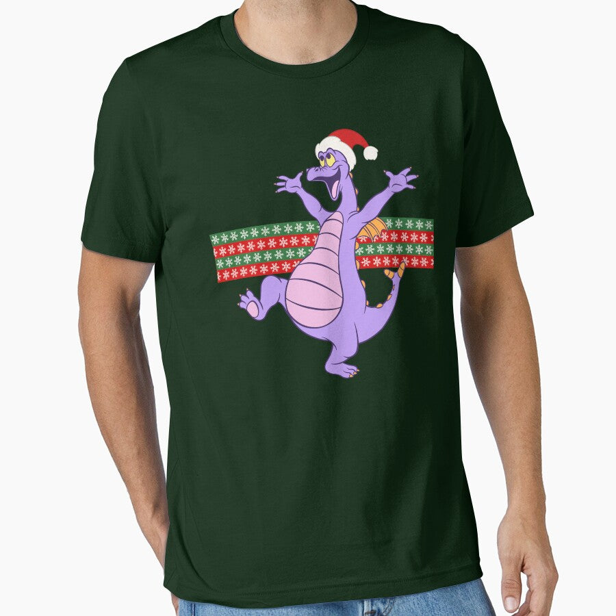 Happy little purple dragon of imagination Christmas holidays sweater jumper by VeryEnglishGent