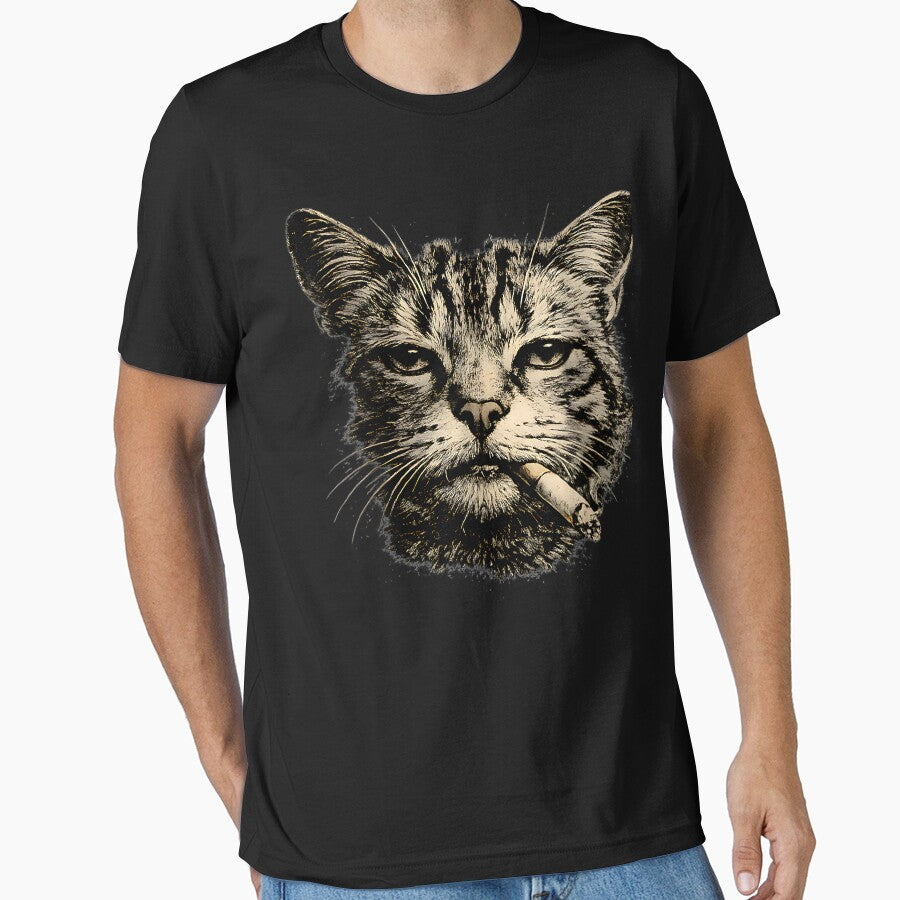 Retro Smoking funny Cat by IdealDo
