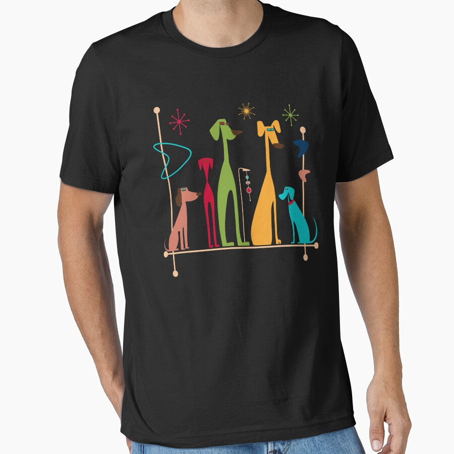 Copy of Retro Mid-Century Modern Dogs 50s 60s Style by gogo-jr