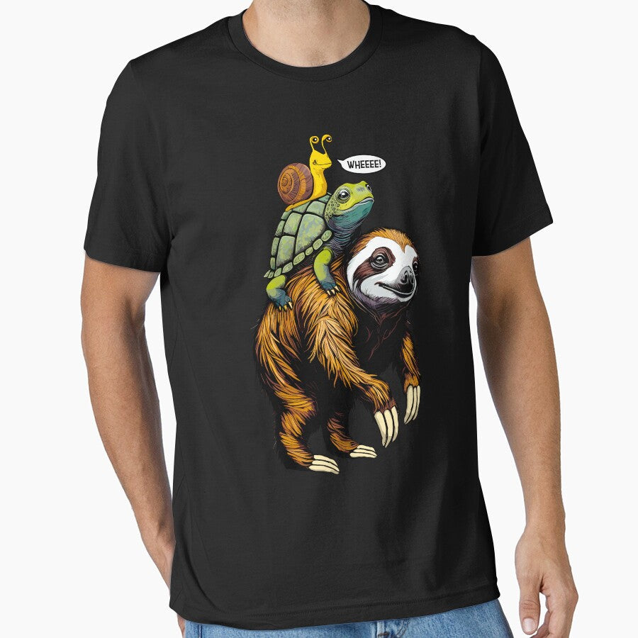 Sloth Turtle Snail Piggyback Slow Animal Speed Race by GrandeDuc