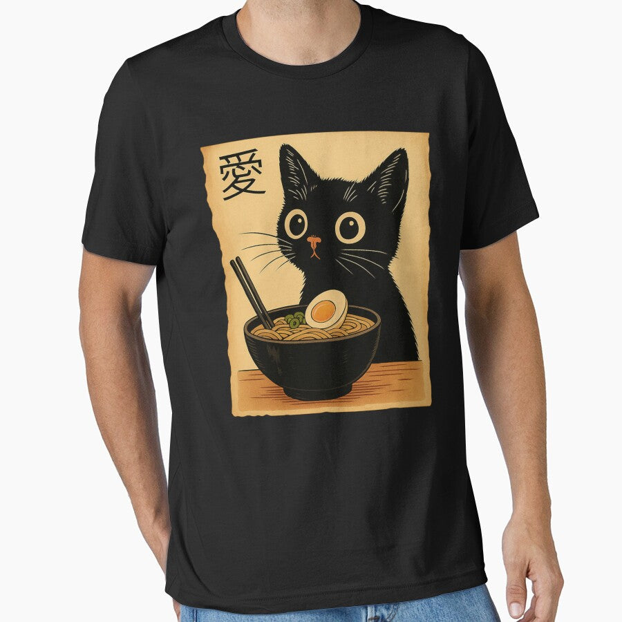 Ramen Cat, Cute Noodle Cat, Kawaii Japanese Anime Cat, Anime Cat, Japanese, Ramen Lover, Cat Lover by toongstudio