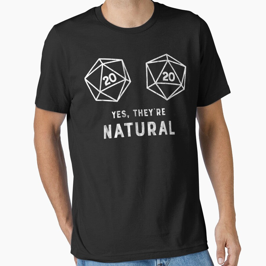 Yes, they're Natural 20 d20 dice funny RP by gettokwcraskn2a