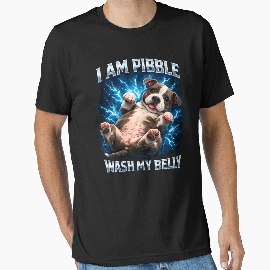I Am Pibble Wash My Belly by LunaMagicStudio