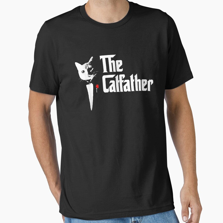 The CatFather , Father Of Cats , Funny Cat Dad by Jarret Terry