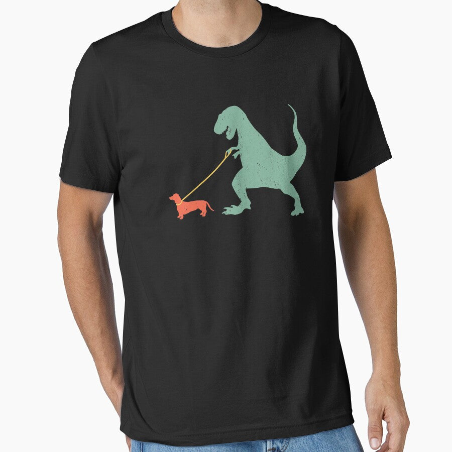 Cute Dachshund Dinosaur Funny Wiener Dog by BernardMurray