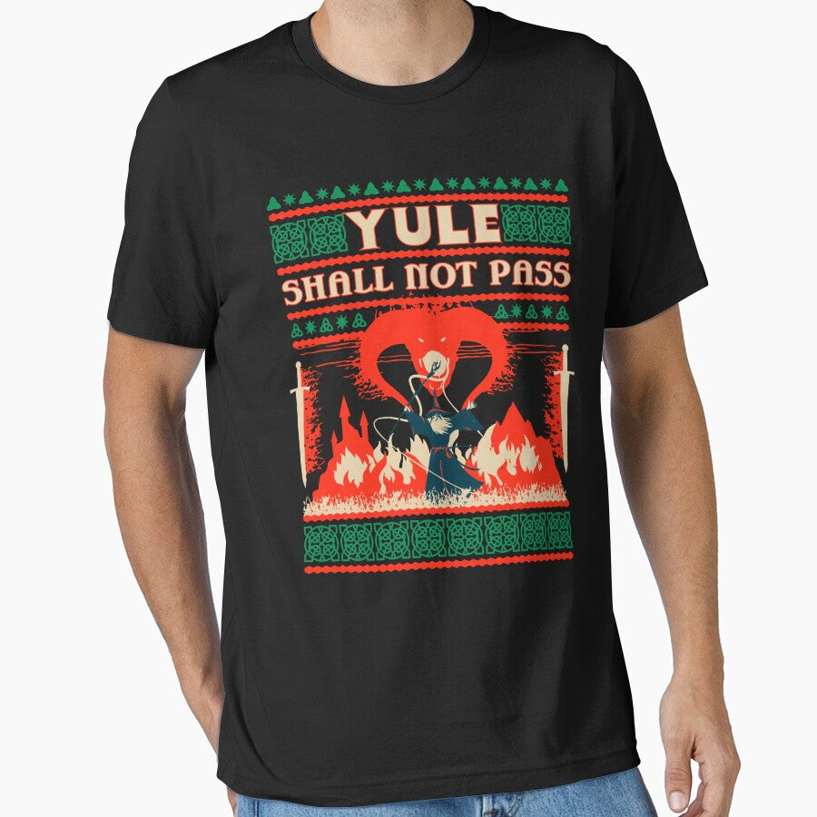 Yule Shall Not Pass Wizard Battle Festive Fantasy by MichaelpwStudio