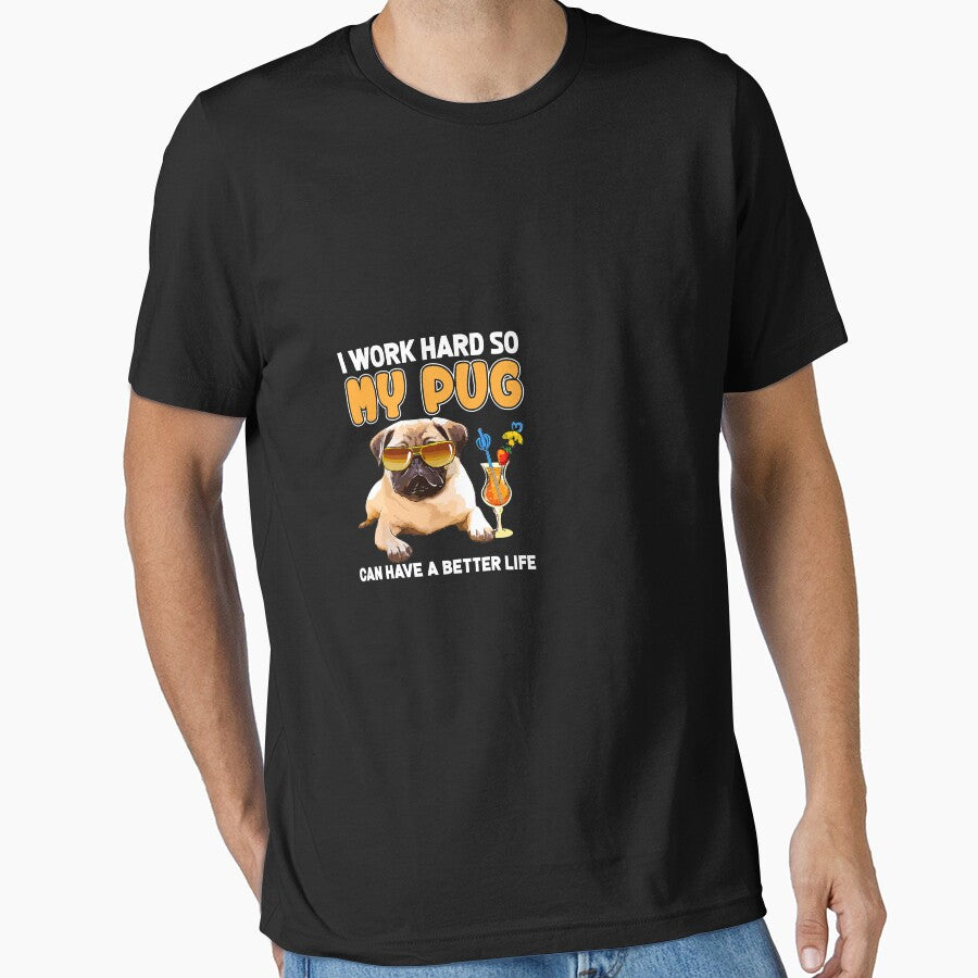 Funny Pug Shirt Pug Lover by CharlotteHicks