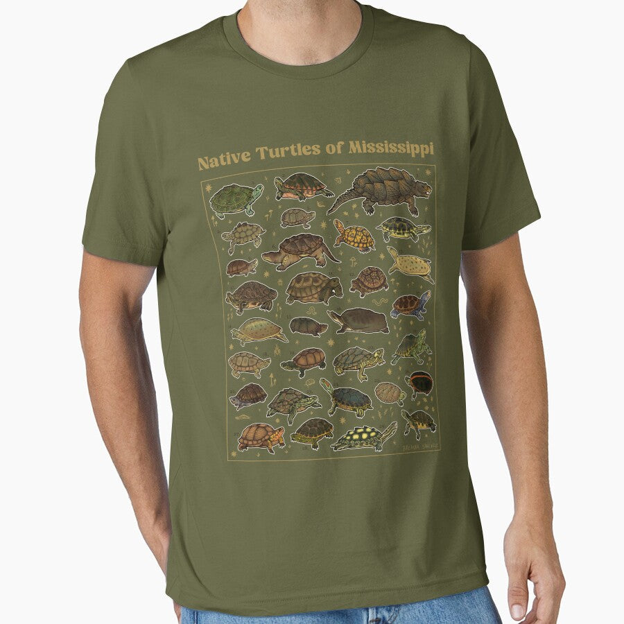 Native Turtles of Mississippi (Light Text) by Breanna Sanchez