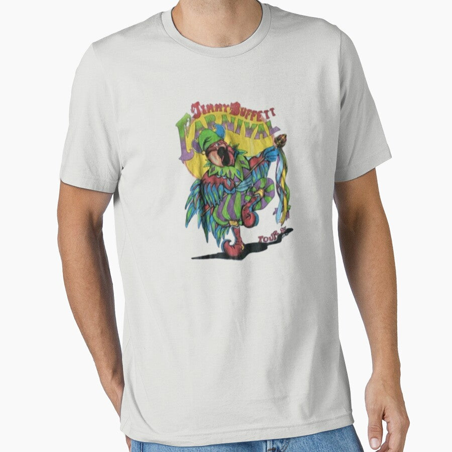Vintage Jimmy Buffett 1998 Tour Carnival Parrot Tee by ambermte