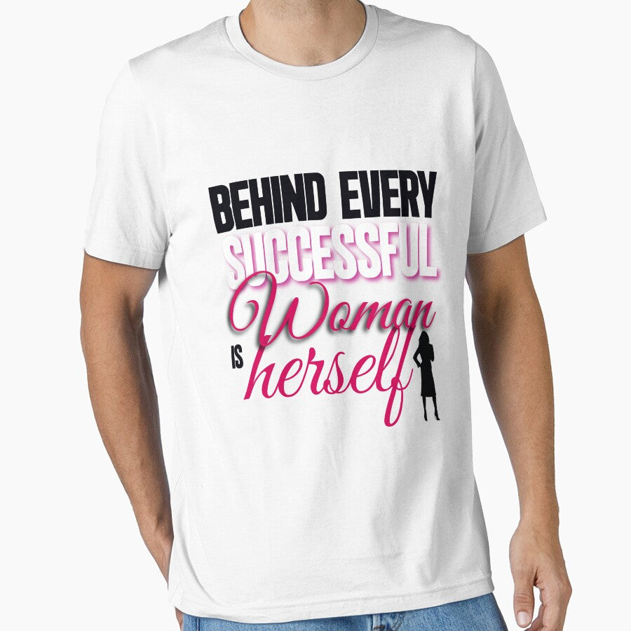 Behind Every Successful Woman Women's Novelty T-Shirts by q4success