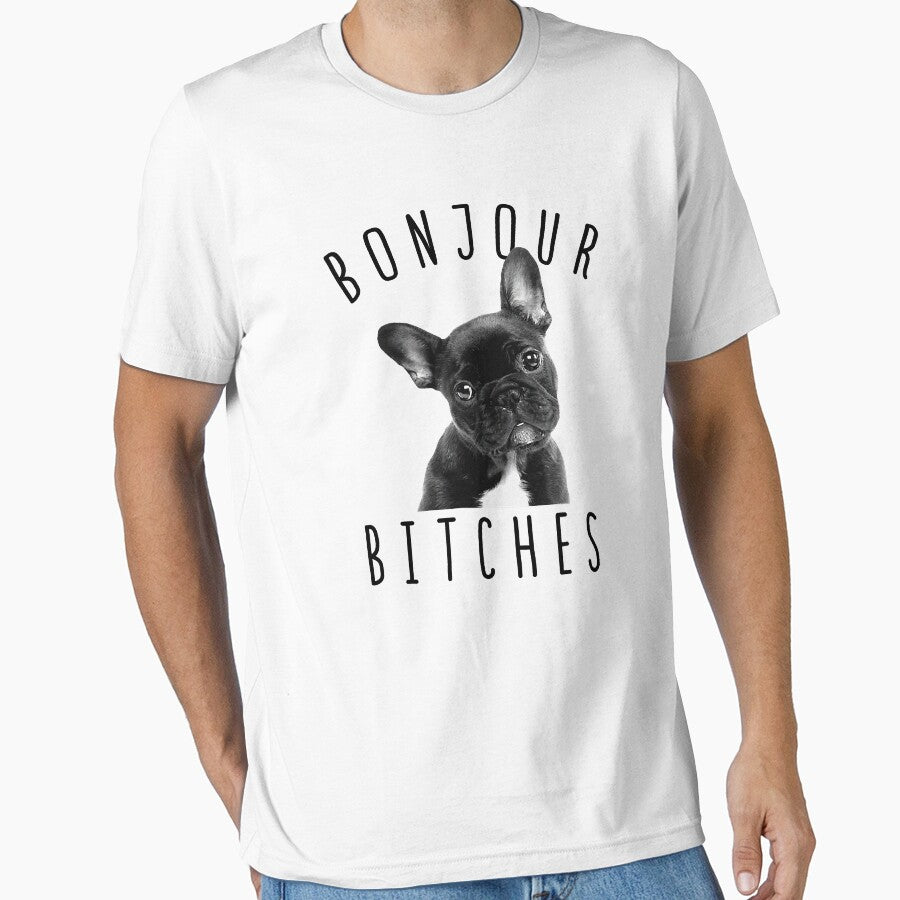Bonjour Bitches Funny French Bulldog Dog Lover Gift by BernardMurray
