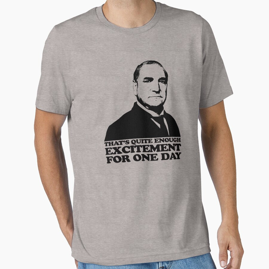 Downton Abbey Carson Excitement Tshirt by theshirtnerd