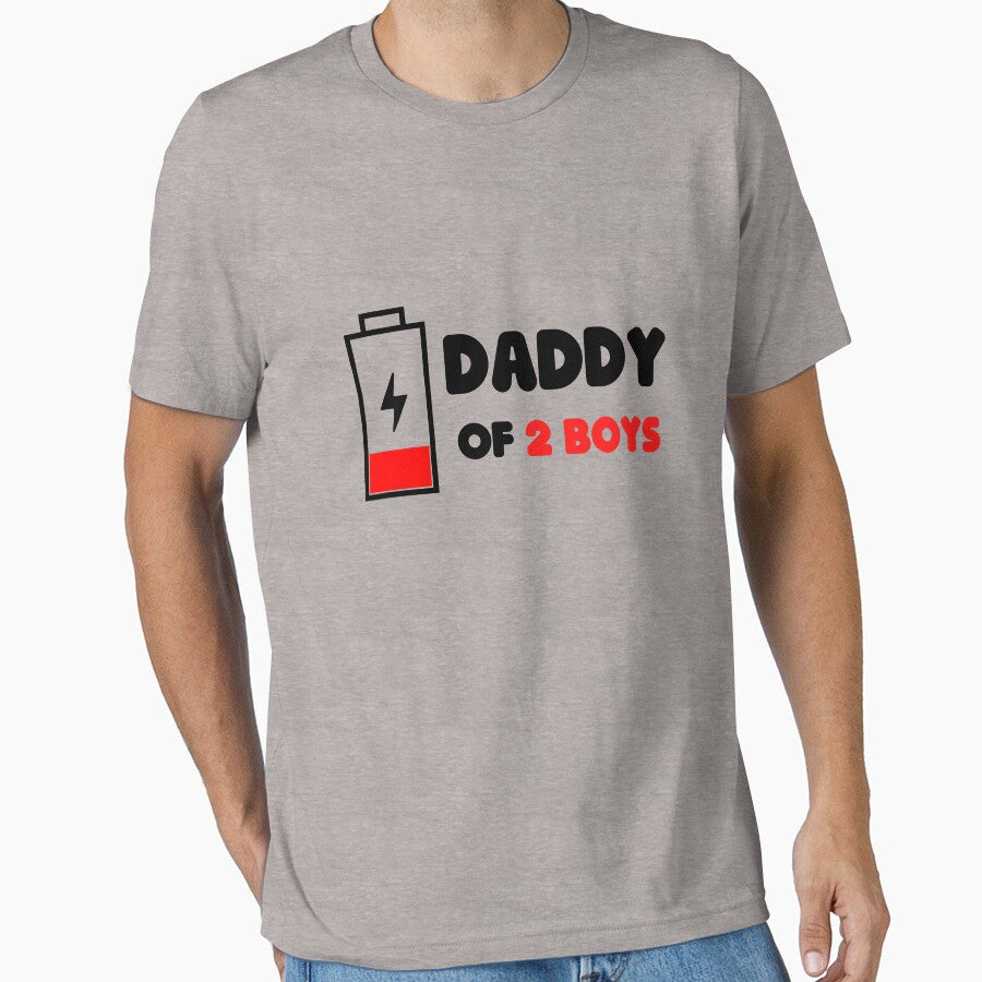 Funny DAD of 2 Boys Gift from son fathers Day Birthday men by BOHOVIN