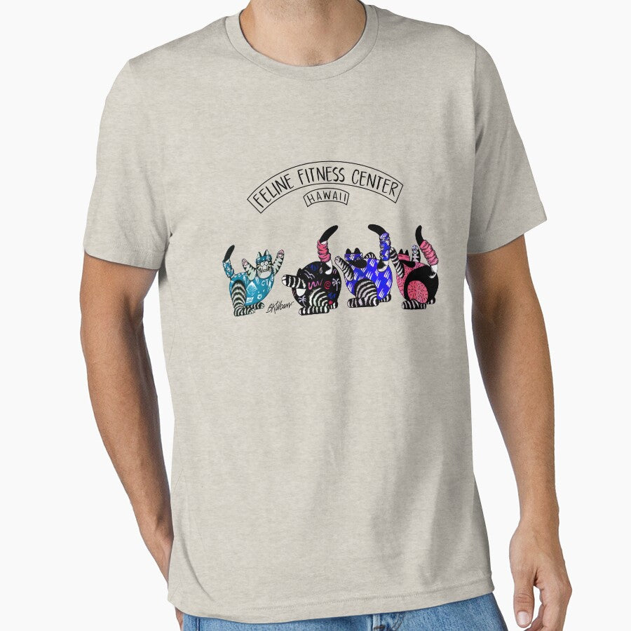 Cute Cat Feline Fitness Center, Funny Cat, Best Gift Ever by AnnSmithss