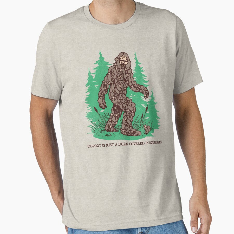 Bigfoot Is Just A Dude Covered In Squirrels by wytrab8