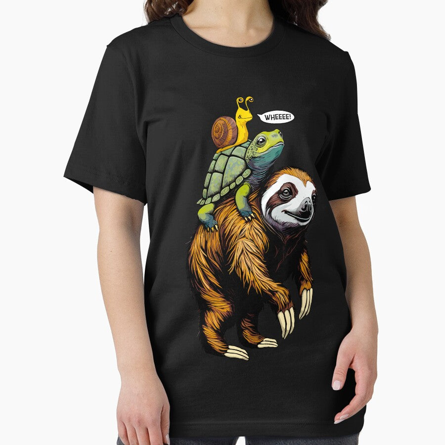 Sloth Turtle Snail Piggyback Slow Animal Speed Race by GrandeDuc