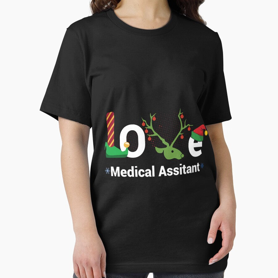Love Santa Medical Assistant Holiday Shirt for Christmas by q4success