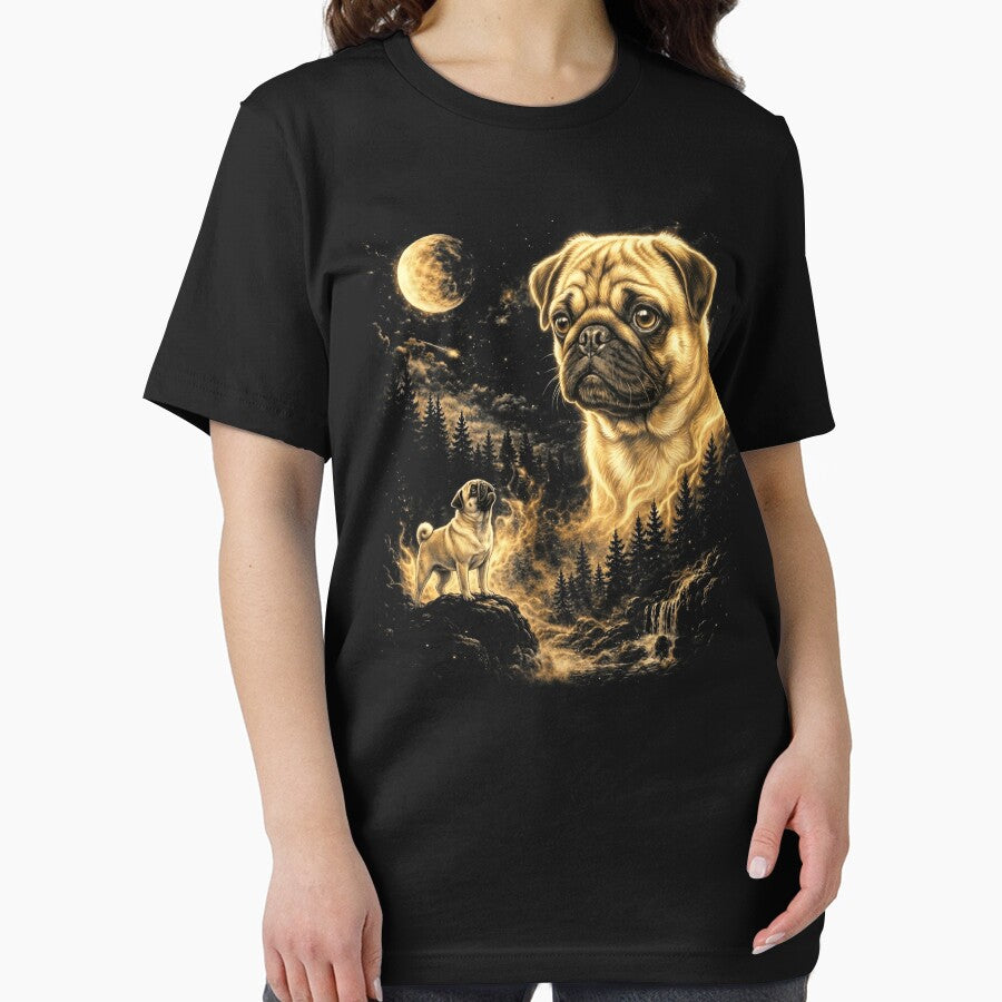 Pug Howling At The Moon Wolves Meme Mystic Nature Wildlife by jakaun