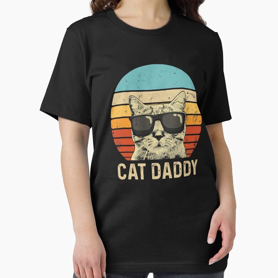 Vintage Cat Daddy Funny Cat Lover Gift Cat Dad Fathers by HardiKel