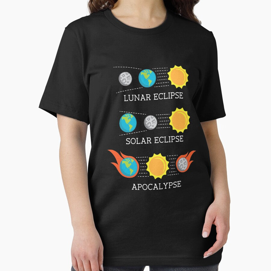 Solar Eclipse Lunar Eclipse Apocalypse Funny Joke by taraJcreative