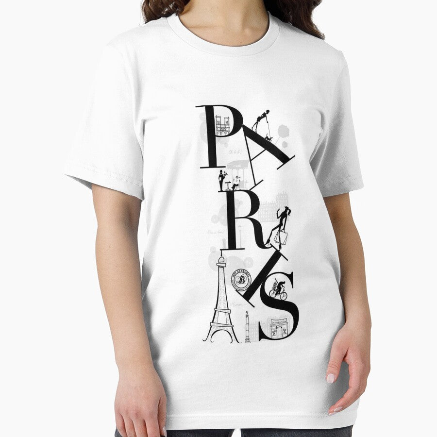 Eiffel Tower Printed Top Clothing, PARIS, by LukaKingat