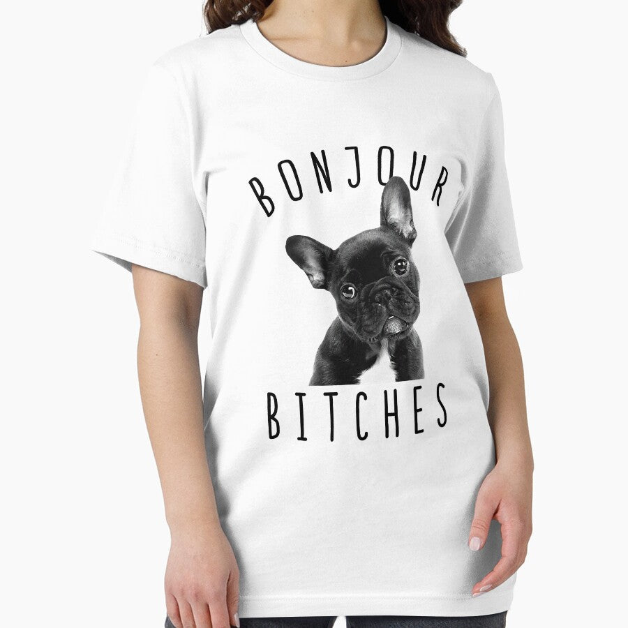 Bonjour Bitches Funny French Bulldog Dog Lover Gift by BernardMurray