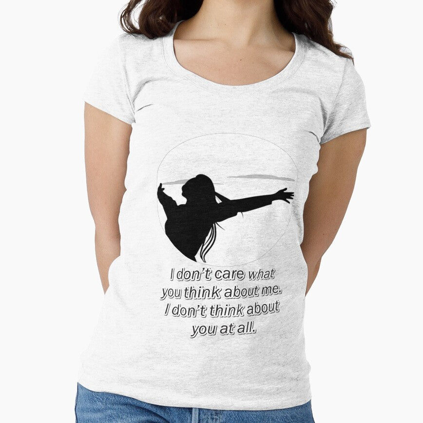 Bold Attitude Quote – I Don’t Care What You Think About Me by ArtsyExplorer