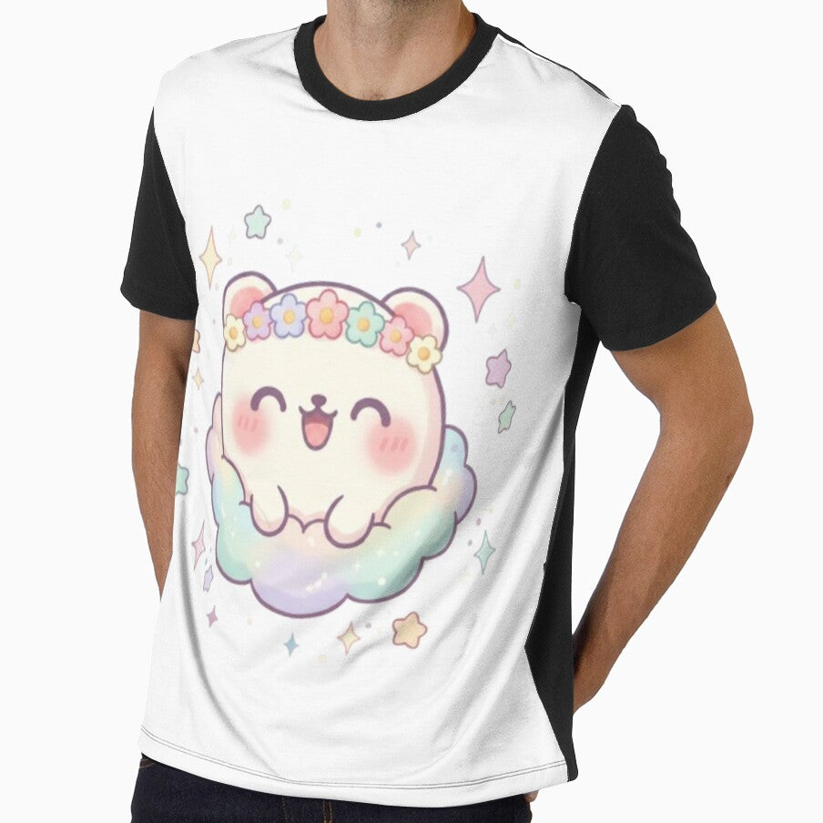 Cute Kawaii Cloud Bear Illustration by Saurabh86