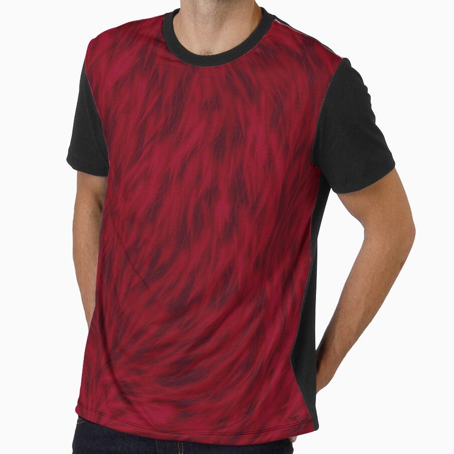 Burgundy Wolf Fur by HomeLivingCo