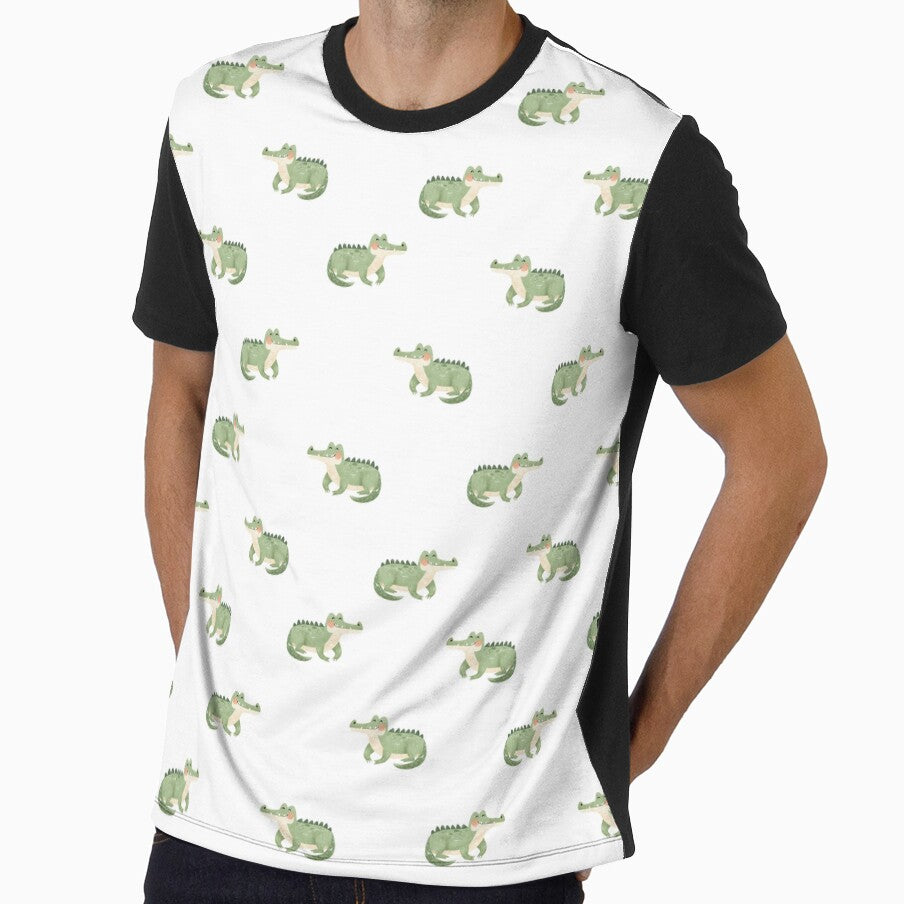 Watercolor Crocodiles on White by KSimpson838
